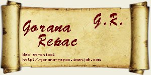 Gorana Repac vizit kartica